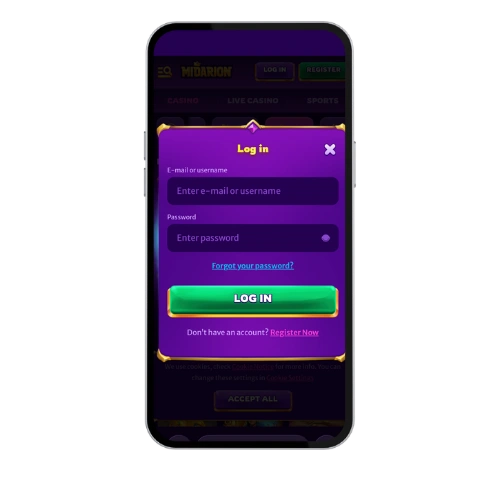 Midarion casino login